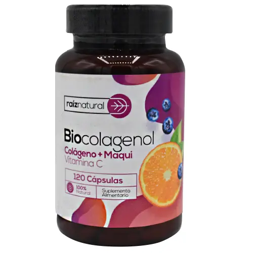 Biocolagenol x 120 cápsulas (Colágeno + Maqui + Vit C)