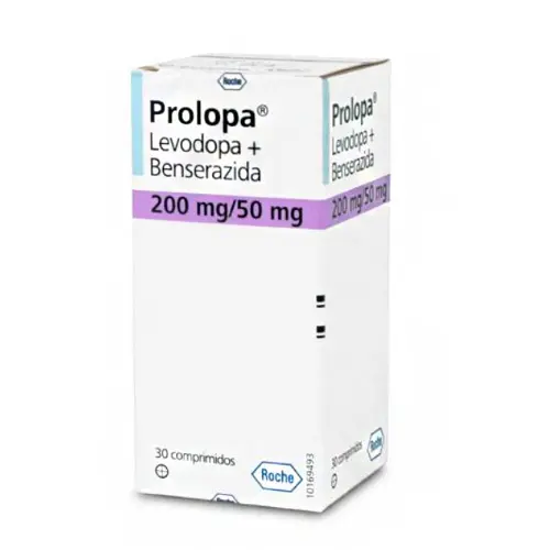 Product image of Prolopa 200/50 x 30 Comprimidos (Roche) (Cenabast)