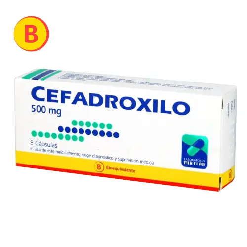 Product image of Cefadroxilo 500 x 8 Capsulas Mintlab