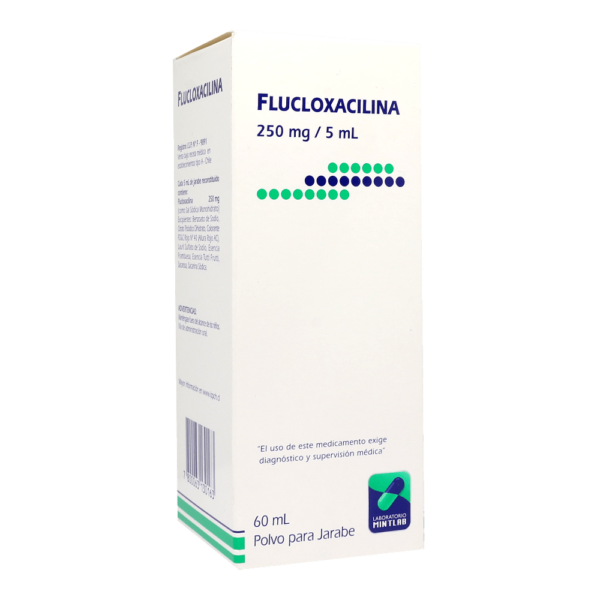 Flucloxacilina 250mg/ 5mL / 60mL Polvo Para Suspensión Oral (Mintlab)