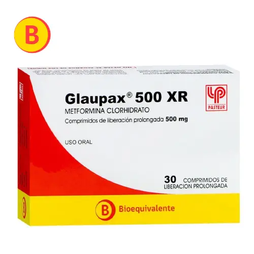 Glaupax XR 500 mg x 30 comprimidos de liberación prolongada (Lab Pasteur)