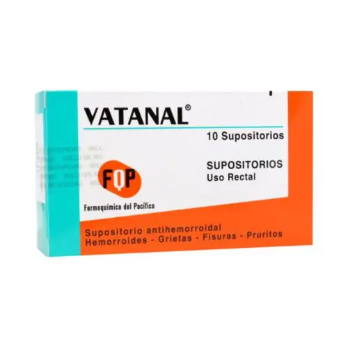 Product image of Vatanal x 10 Supositorios (Farmoquímica del Pacifico)