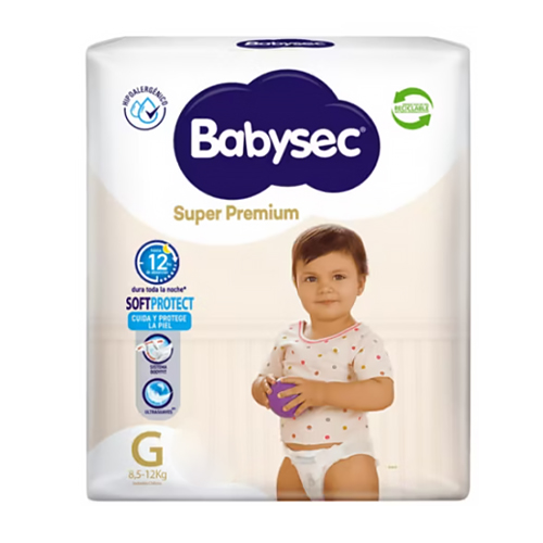 Babysec Super Premium G (8,5 – 12Kg) x 18 Und