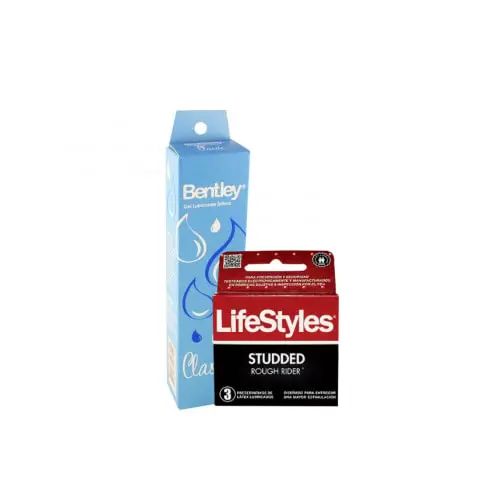 Bentley Gel Lubricante Íntimo Clásico 50 g + Preservativo LifeStyles x 3