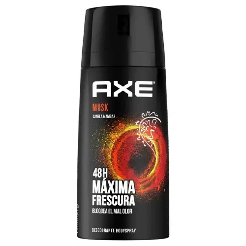 Desodorante Spray Axe Musk Canela y Ambar 48H 150ml