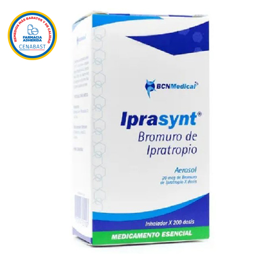 Product image of Iprasynt HFA Aerosol para inhalación 20 mcg/dosis (Biosyntec) (Cenabast)