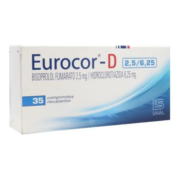 Eurocor-D 2,5/6,25 X 35 comprimidos recubiertos (Saval)