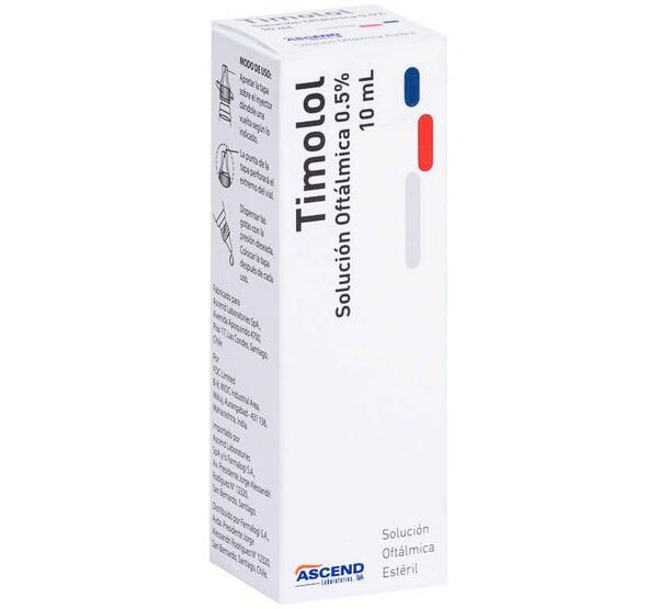 Product image of Timolol 0,5% solución oftálmica x 10 ml (Ascend)