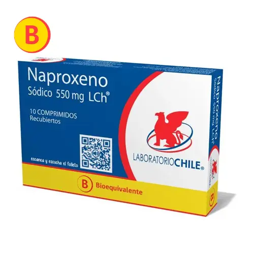 Naproxeno 550Mg X 10 comprimidos recubiertos (Lab Chile)