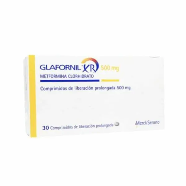 Glafornil Xr 500 mg x 30 Comprimidos de liberación prolongada (Merck)