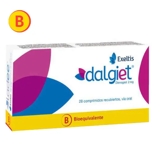 Product image of Dalgiet (DISVEN) 2 mg x 28 comprimidos (Exeltis)