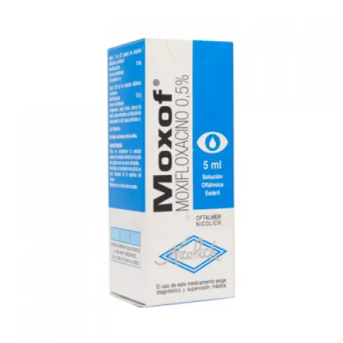 Product image of Moxof Moxifloxacino 0,5% Solución Oftálmica 5 Ml