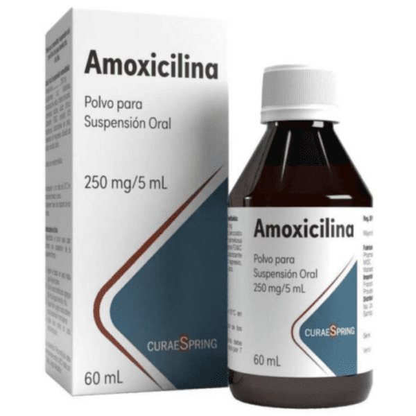 Amoxicilina 250 mg/5 ml 60 ml (CuraeSpring)