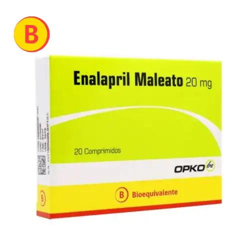 Enalapril 20 mg x 20 comprimidos (Opko)