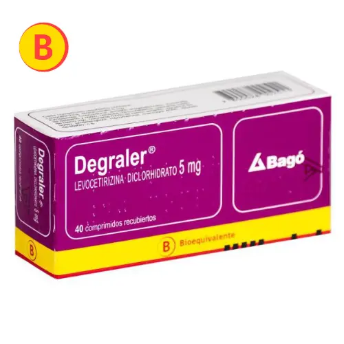 Degraler 5 mg x 40 comprimidos recubiertos