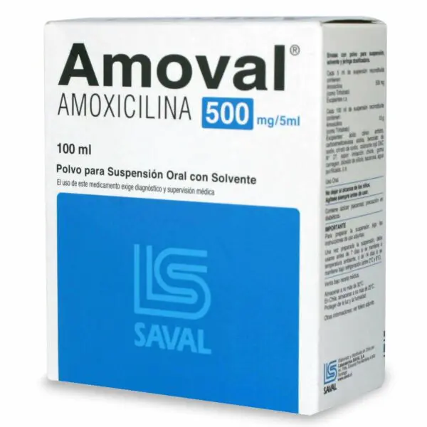 Amoval 500mg/5ml x 100ml DESCUENTO