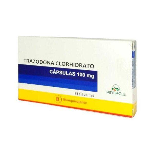 Trazodona Clorhidrato 100 mg x 28 Capsulas (Pinnacle)