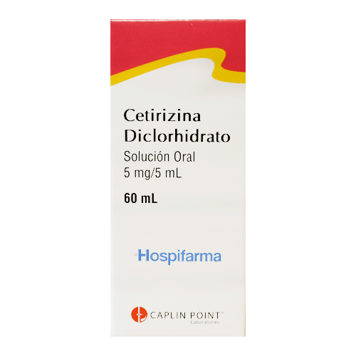 Cetirizina Diclorhidrato 5 mg / 5 ml Solución Oral 60 ml