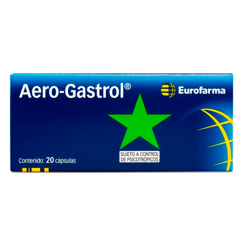 Product image of Aerogastrol x 20 cápsulas (Eurofarma)