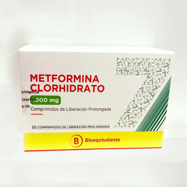 Metformina XR 1000mg x 30 comp liberación prolongada Seven Pharma