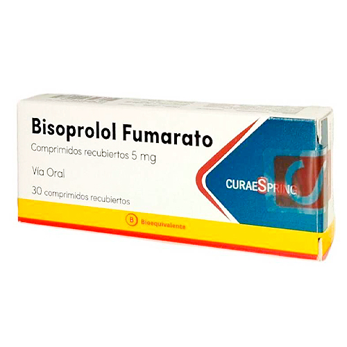 Product image of Bisoprolol Fumarato 5 mg x 30 comprimidos (cenabast)