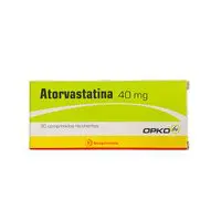 Product image of Atorvastatina 40 mg x 30 Comprimidos Recubiertos (Opko) (Cenabast)