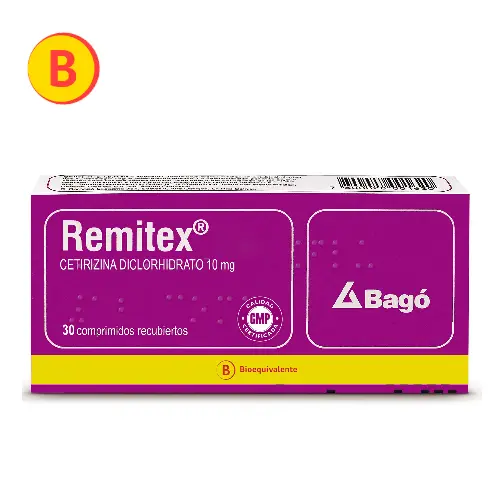 Remitex 10mg x 30 comprimidos recubiertos