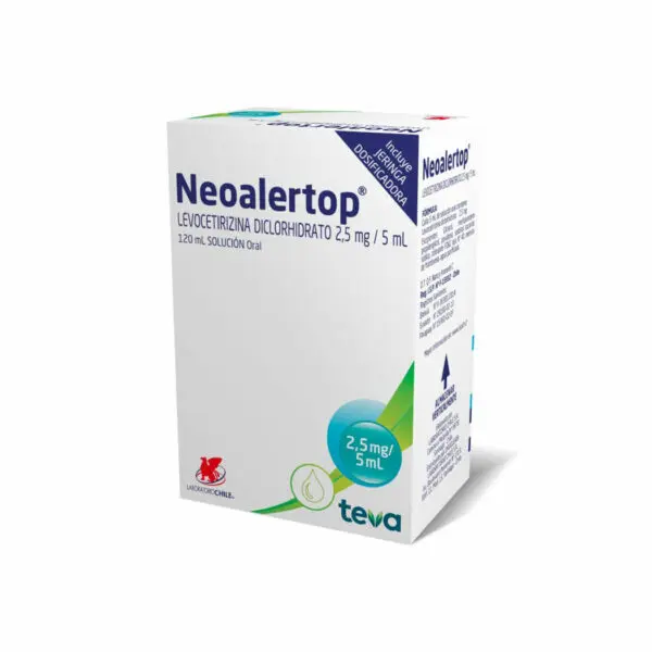 Neoalertop Levocetirizina 2,5 mg/5 ml Jarabe 120ml (Lab Chile)