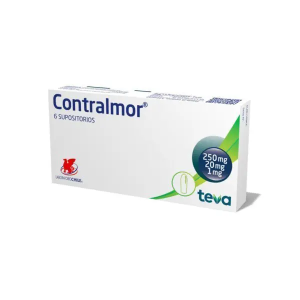 Contralmor x 6 supositorios Laboratorio Chile