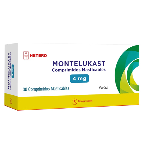 Montelukast 4 Mg x 30 Comprimidos Masticables (Seven Pharma)