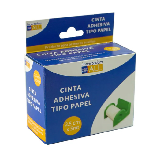 Cinta Adhesiva tipo papel 2,5 cm x 5 mt