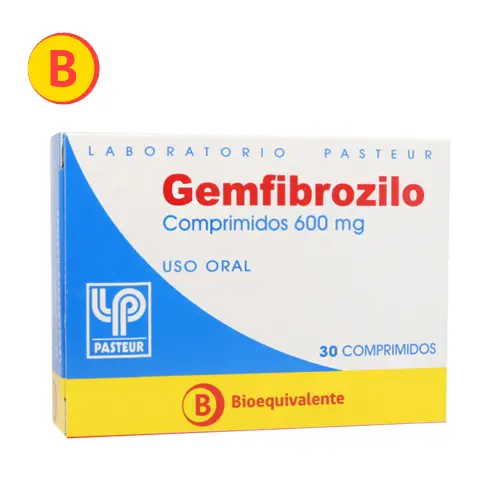 Gemfibrozilo 600mg x 30 comprimidos (Pasteur)