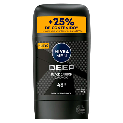 Product image of Nivea Men antitranspirante Deep Black carbón 48horas