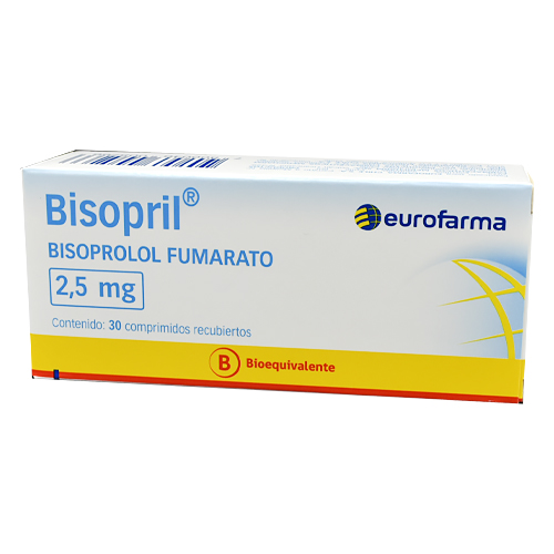 Bisopril 2.5 mg x 30 Comprimidos (Eurofarma)