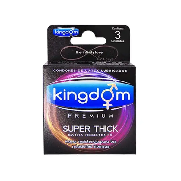 Preservativos Kingdom Super Thick x 3 unidades