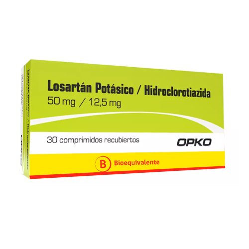 Product image of Losartan 50 mg / Hidroclorotiazida 12.5 mg x 30 Comp.