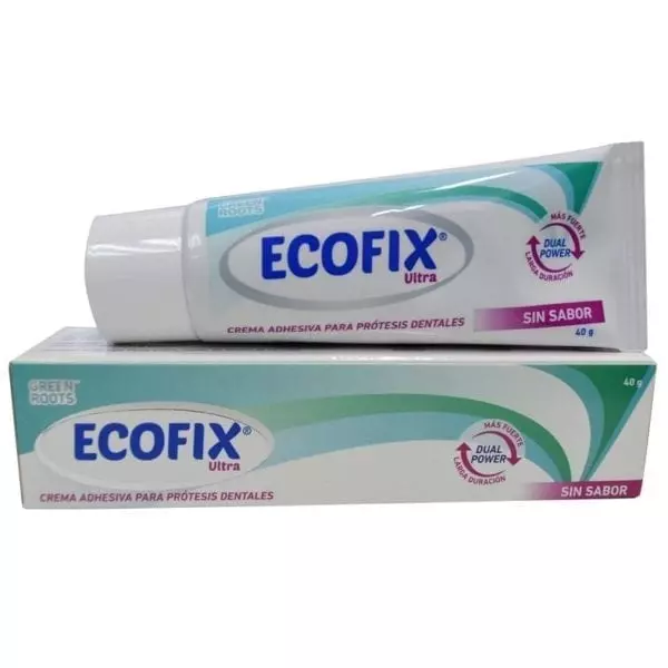 Crema Adhesiva Para Prótesis dentales Ecofix 40 Gr