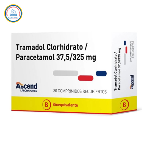 Tramadol Clorhidrato/Paracetamol 37,5/325mg x 30 comp.