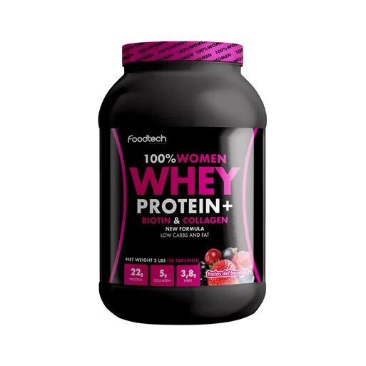 Foodtech Whey Protein Women Proteína Sabor Frutos del Bosque 907g (28 Servicios)