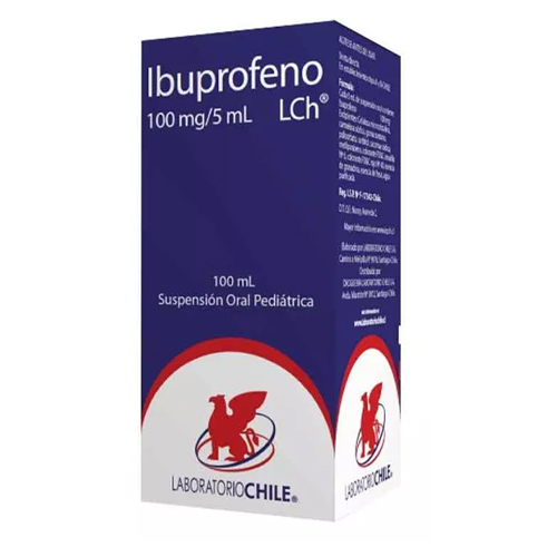 Ibuprofeno 100mg/5 ml Suspensión 100ml (Chile)