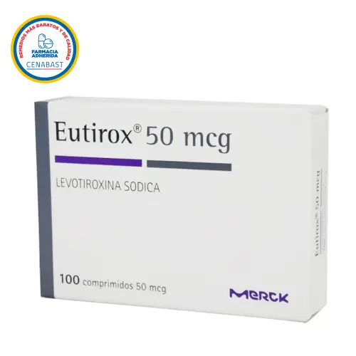 Eutirox 50 mcg x 100 comprimidos (Merck) (Cenabast)