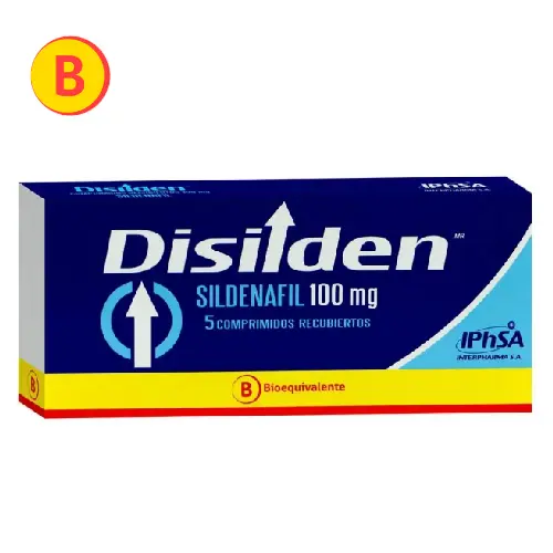 Product image of Disilden Sildenafil 100 mg X 5 Comprimidos Recubiertos