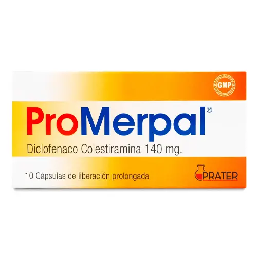 Pro-Merpal 140mg x 10 Cap. Liberación Prolongada (Prater)