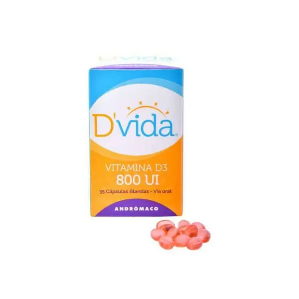 Product image of DVida Vitamina D3 800 UI x 35 Capsulas blandas