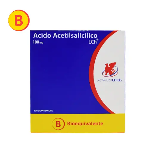 Product image of Ácido Acetilsalicílico 100 mg x 100 Comprimidos