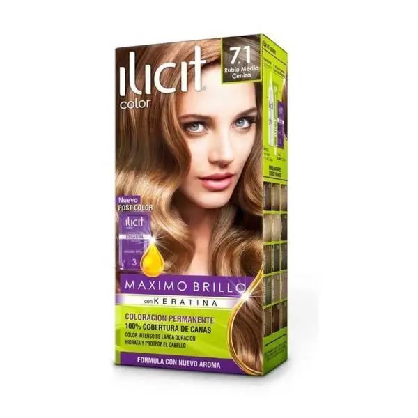 Ilicit Color Rubio Medio Ceniza 7.1