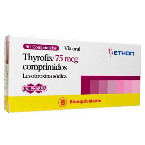 Thyrofix 75 mcg x 50 comprimidos (Ethon)