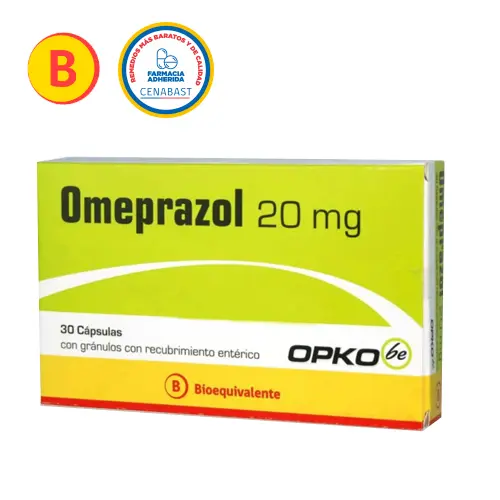 Omeprazol 20 mg x 30 Cápsulas  (Opko) (Cenabast)