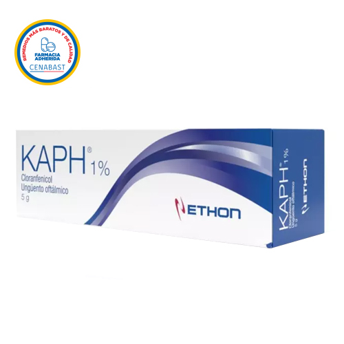 Product image of Kaph Cloranfenicol 1% Ungüento Oftálmico 5g (Cenabast)