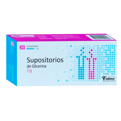 Product image of Supositorio Glicerina Pediátrico x 20 Unidades (Valma)